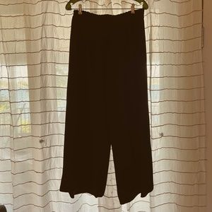 Zara wide leg black pants